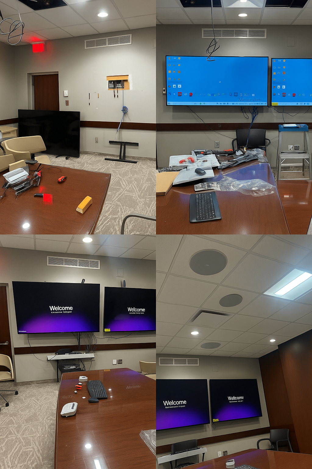 Dual-Display Cisco Conference Room Build detail 1