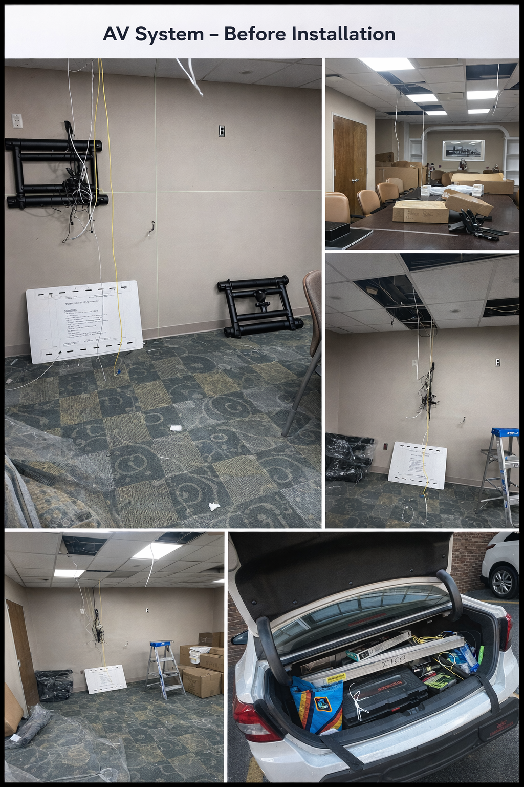 Conference Room AV System Installation detail 1